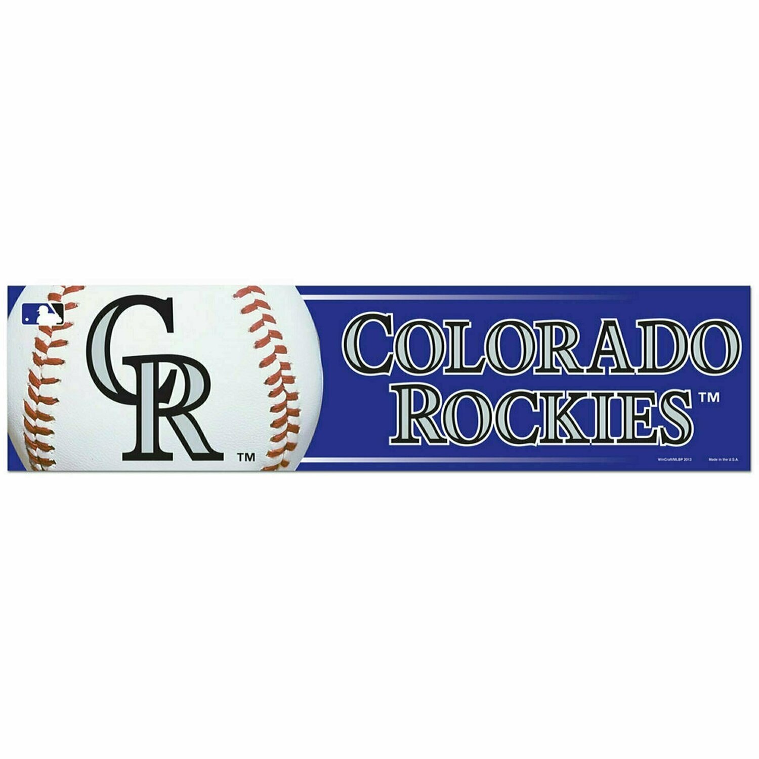 Colorado Rockies 3" x 12" Bumper Sticker