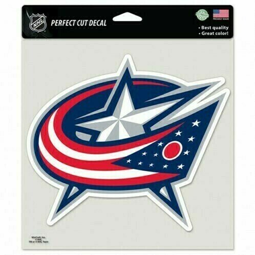 Columbus Blue Jackets 8" x 8" Perfect Cut Color Decal