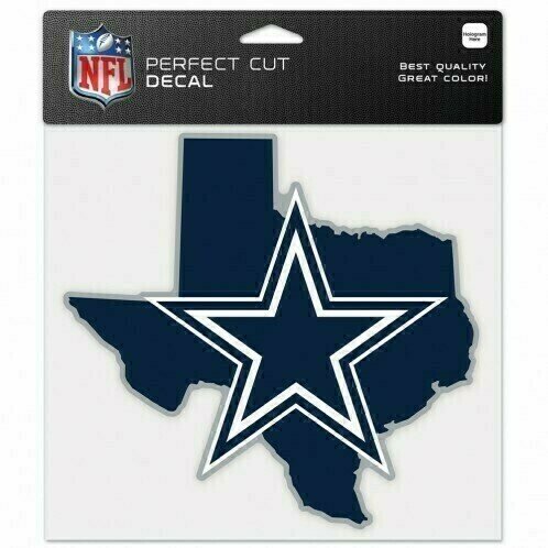 Dallas Cowboys State 8" x 8" Perfect Cut Color Decal