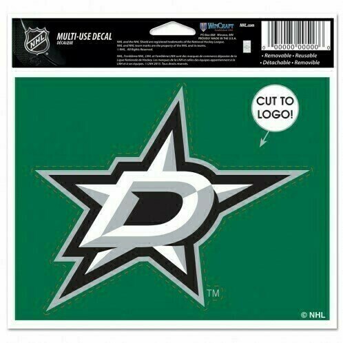 Dallas Stars 4.5" x 5.75" Multi-Use Decal Cut to Logo
