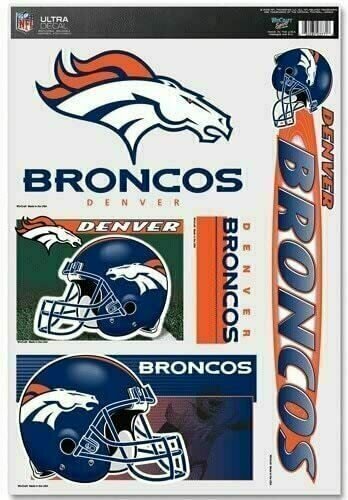 Denver Broncos 11" x 17" Ultra 5 Piece Decal