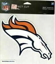 Denver Broncos 8" x 8" Perfect Cut Color Decal