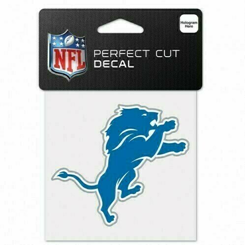 Detroit Lions Logo 4" x 4" Perfect Cut Color Decal