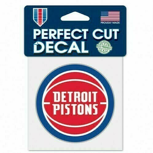 Detroit Pistons 4" x 4" Perfect Cut Color Decal