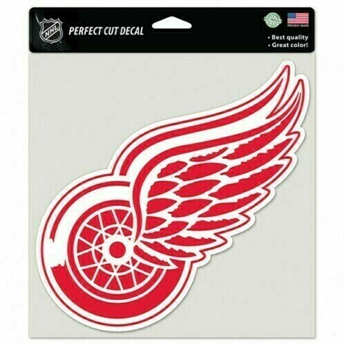 Detroit Red Wings 8" x 8" Perfect Cut Color Decal