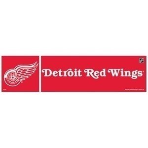 Detroit Red Wings NHL 3" x 12" Bumper Sticker