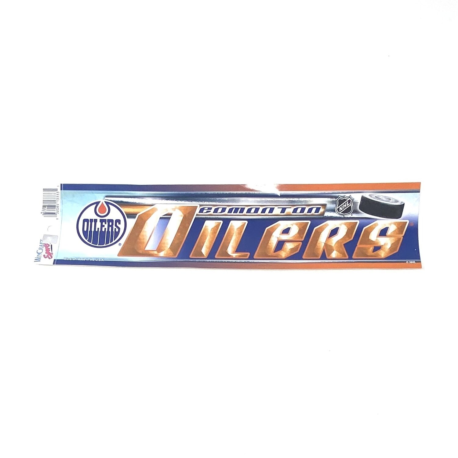 Edmonton Oilers 3" x 12" Bumper Sticker