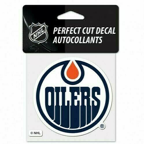 Edmonton Oilers 4" x 4" Perfect Cut Color Decal