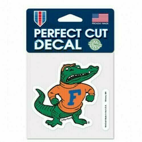 Florida Gators Mascot 4" x 4" Perfect Cut Color Decal