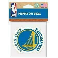 Golden State Warriors 4" x 4" Perfect Cut Color Decal