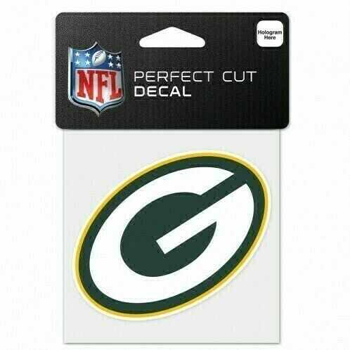 Green Bay Packers 4" x 4" Perfect Cut Color Decal
