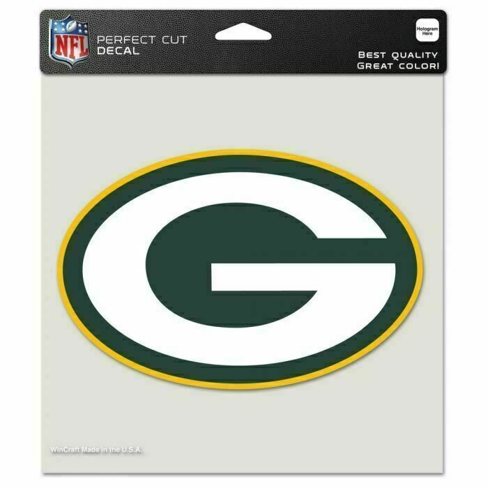 Green Bay Packers 8" x 8" Perfect Cut Color Decal