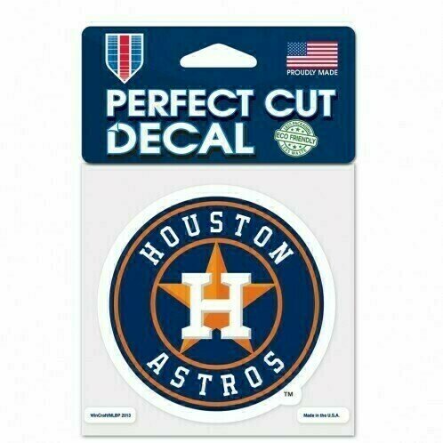 Houston Astros 4" x 4" Perfect Cut Color Decal