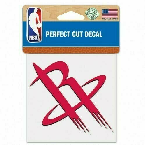 Houston Rockets 4" x 4" Perfect Cut Color Decal