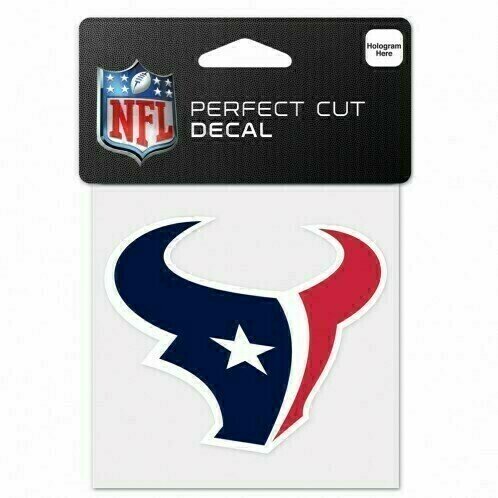 Houston Texans 4" x 4" Perfect Cut Color Decal