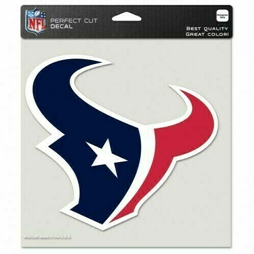 Houston Texans 8" x 8" Perfect Cut Color Decal