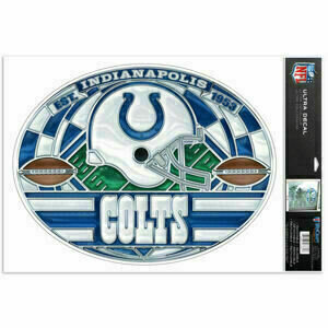 Indianapolis Colts 11" x 17" Stained Glass Ultra Decal