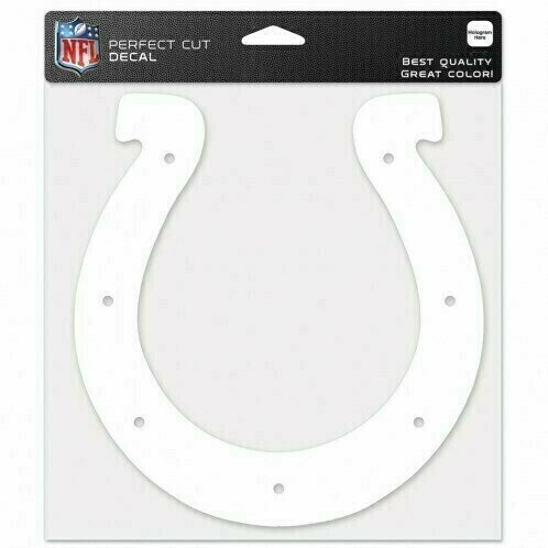 Indianapolis Colts 8" x 8" Perfect Cut White Decal
