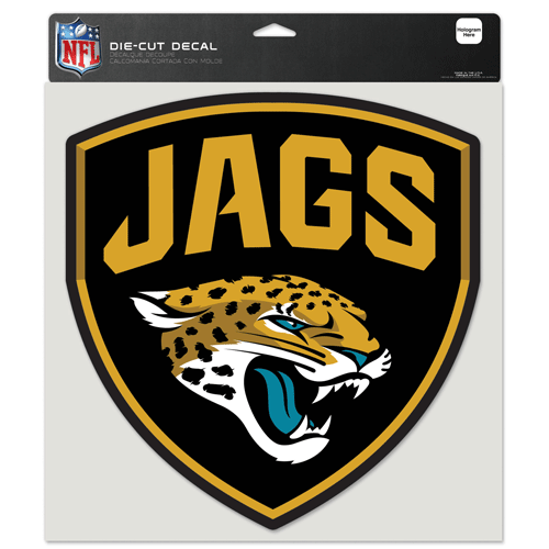 Jacksonville Jaguars 8" x 8" Perfect Cut Color Decal