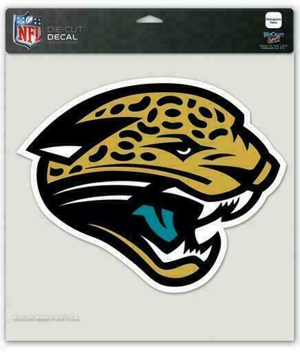 Jacksonville Jaguars Retro 8" x 8" Perfect Cut Color Decal