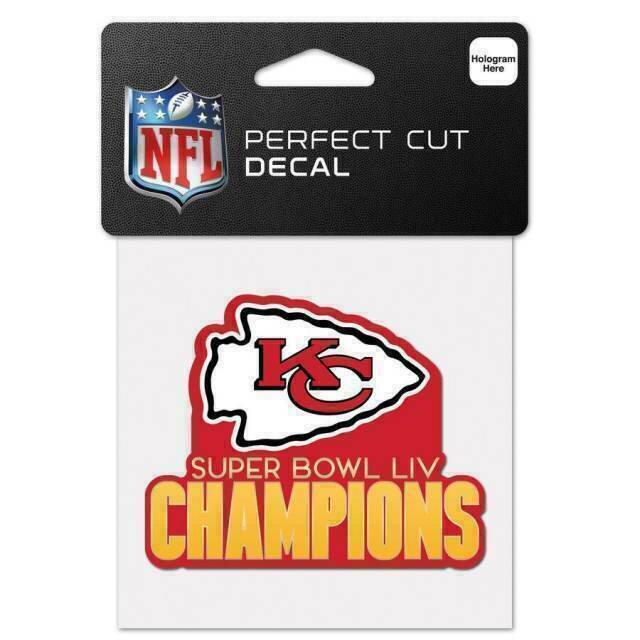 Kansas City Chiefs Super Bowl LIV Champs 4' x 4' Perfect Cut Color Decal