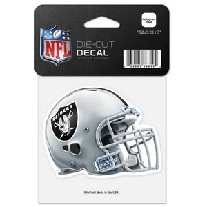Las Vegas Raiders Helmet 4" x 4" Perfect Cut Color Decal