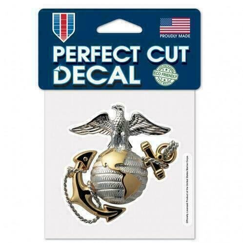 Marines 4" x 4" Perfect Cut Color Decal