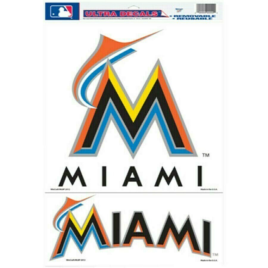 Miami Marlins 11" x 17" Ultra 2 Piece Decal