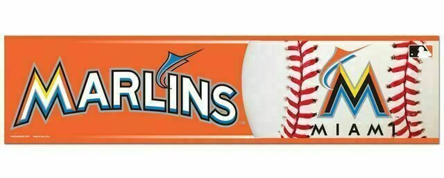 Miami Marlins 3" x 12" Bumper Sticker