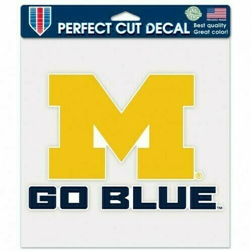 Michigan Wolverines Slogan 8" x 8" Perfect Cut Color Decal