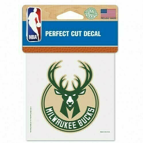 Milwaukee Bucks 4" x 4" Perfect Cut Color Decal
