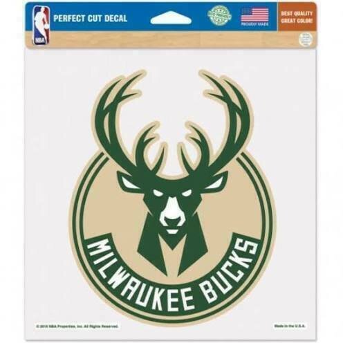 Milwaukee Bucks 8" x 8" Perfect Cut Color Decal