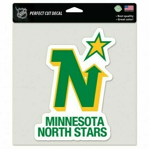 Minnesota North Stars 8" x 8" Perfect Cut Color Decal