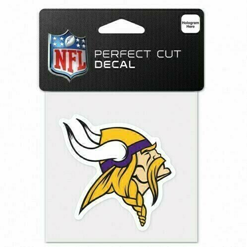 Minnesota Vikings Logo 4" x 4" Perfect Cut Color Decal