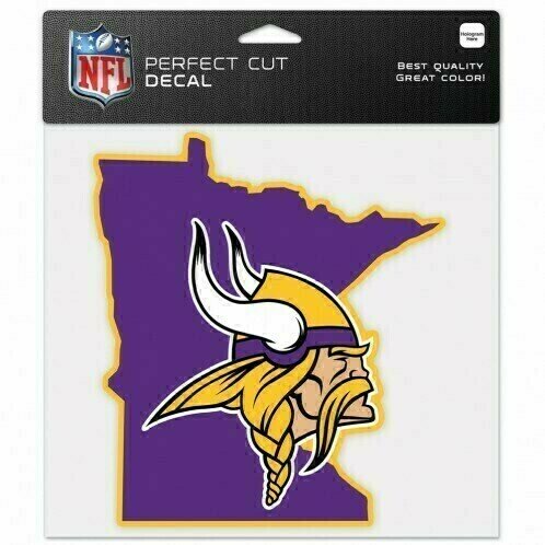 Minnesota Vikings State 8" x 8" Perfect Cut Color Decal