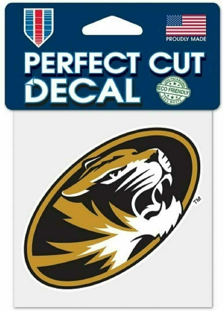 Missouri Tigers 4" x 4" Perfect Cut Color Decal