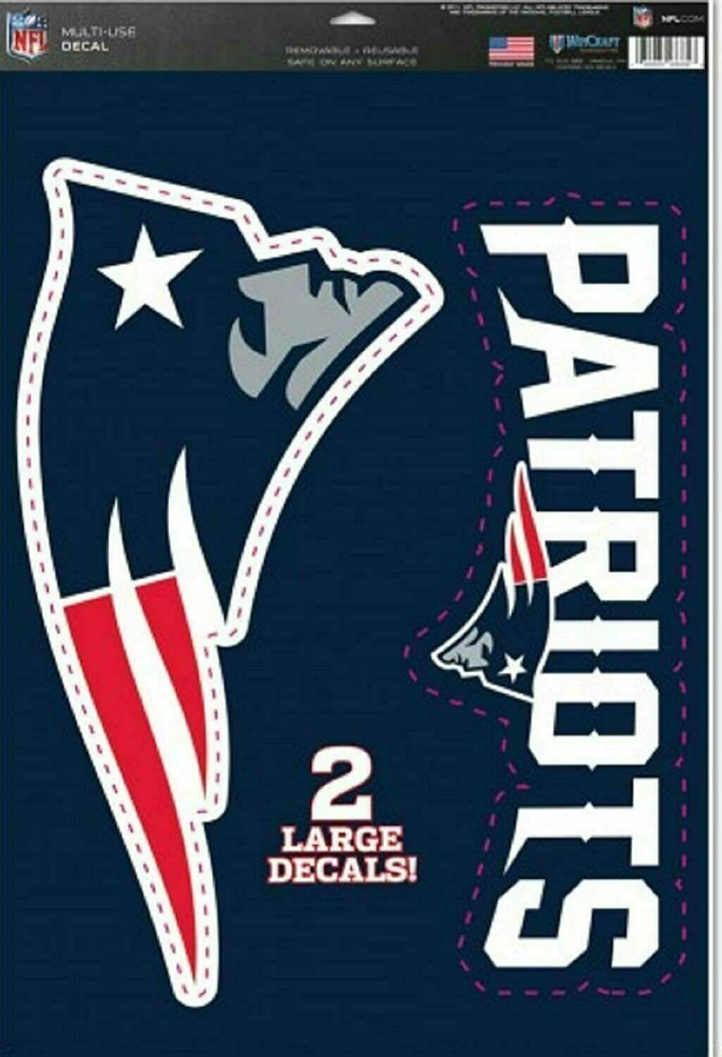 New England Patriots 11" x 17" Ultra 2 Piece Decal