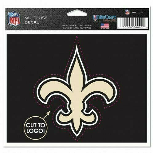 New Orleans Saints 4.5" x 5.75" Multi-Use Decal Cut to Logo