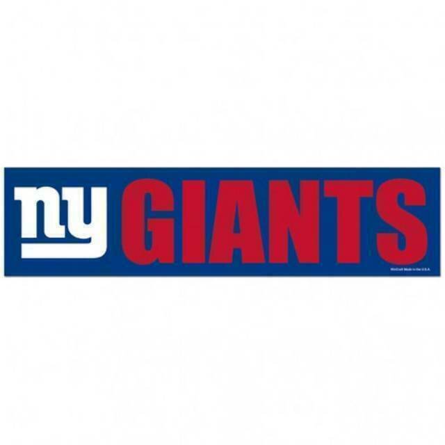 New York Giants 3" x 12" Bumper Sticker