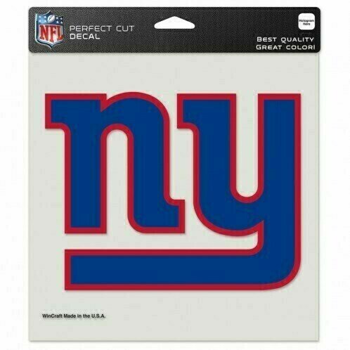 New York Giants 8" x 8" Perfect Cut Color Decal