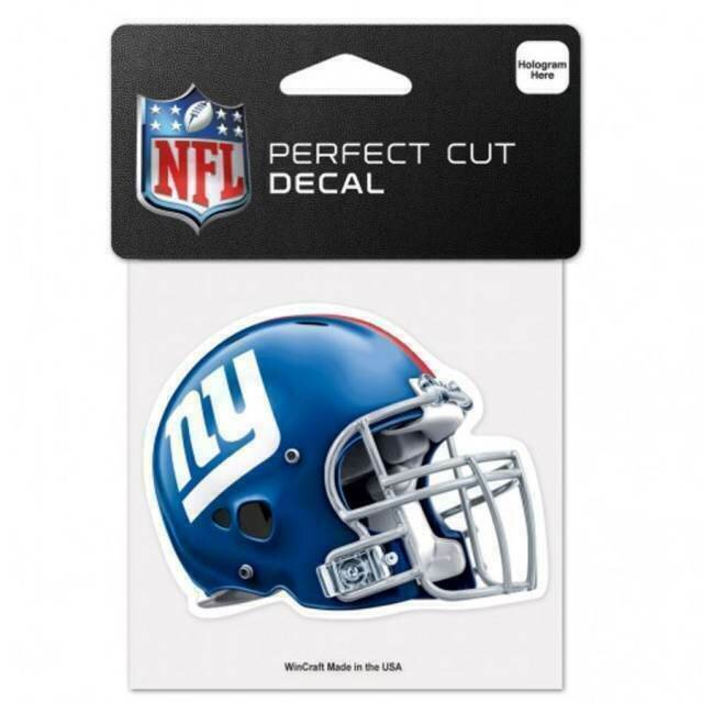 New York Giants Helmet 4" x 4" Perfect Cut Color Decal