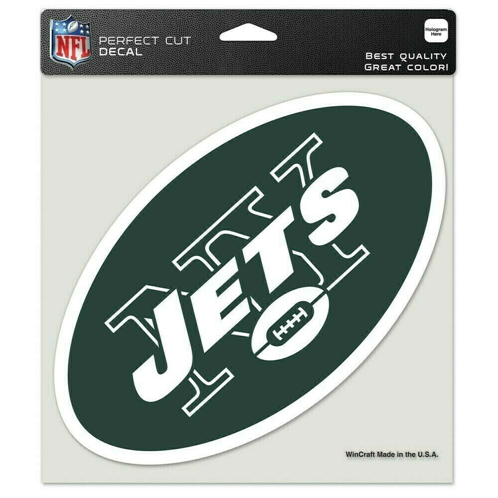 New York Jets 8" x 8" Perfect Cut Color Decal