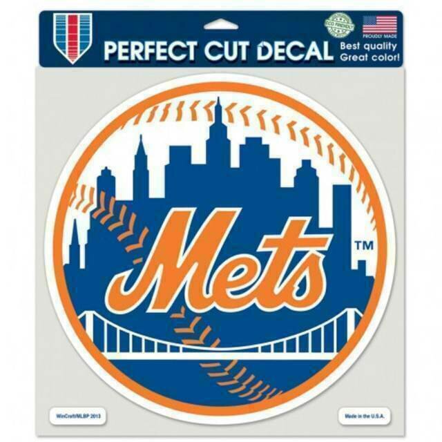 New York Mets 8" x 8" Perfect Cut Color Decal