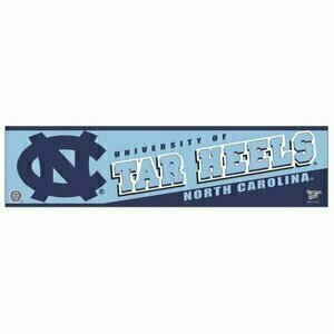 North Carolina Tar Heels 3" x 12" Bumper Sticker