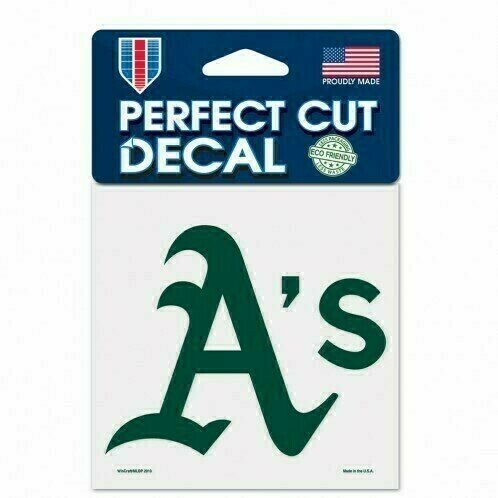 Oakland Athletics 4" x 4" Perfect Cut Color Decal