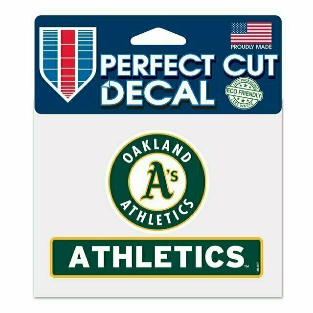 Oakland Athletics 4" x 5" Perfect Cut Color Decal