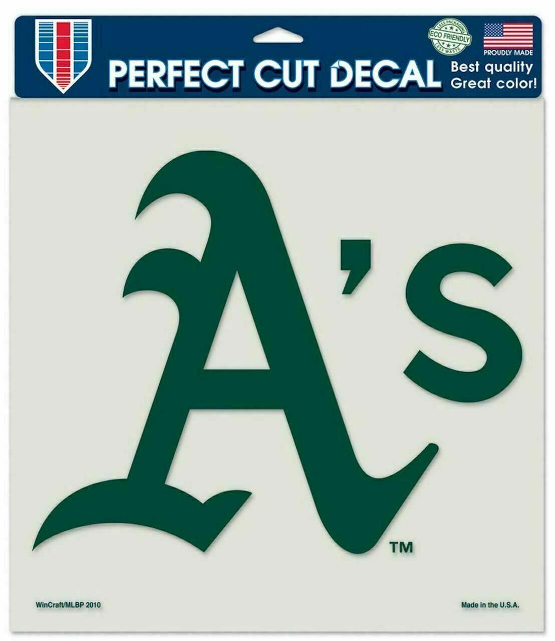 Oakland Athletics 8" x 8" Perfect Cut Color Decal