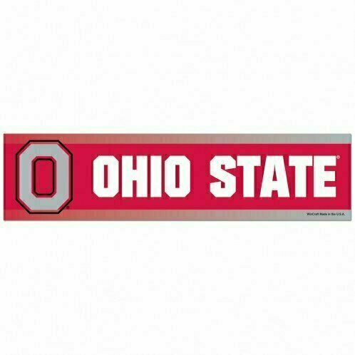 Ohio State Buckeyes 3" x 12" Bumper Sticker