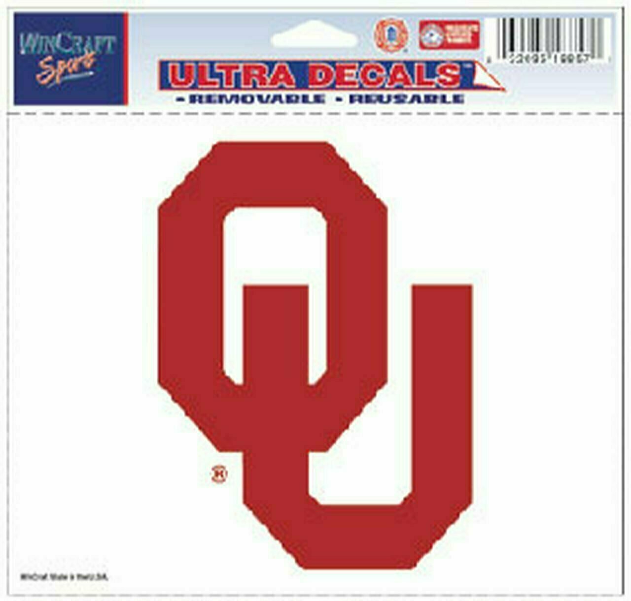 Oklahoma Sooners 4.5" x 5.75" Multi-Use Decal