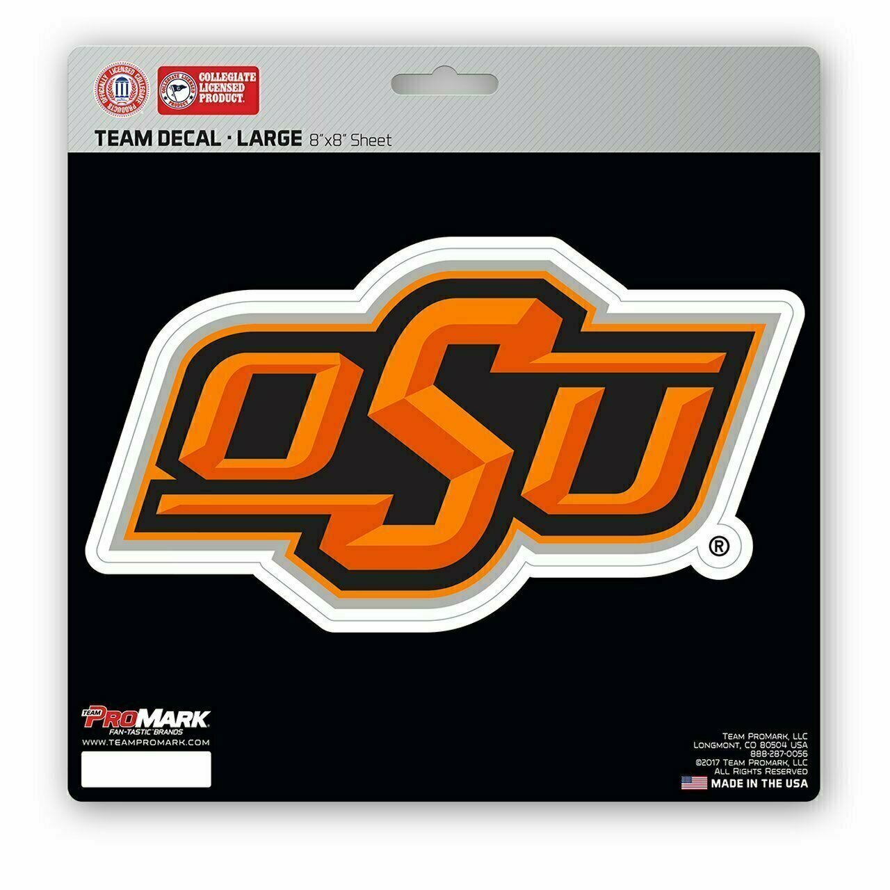 Oklahoma State Cowboys 8" x 8" Perfect Cut Color Decal